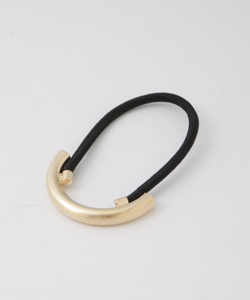 NANO universe（ナノユニバース）の「メタルカーブヘアゴム（ヘアゴム・レディース・シルバー/ゴールド・FREE）」の4枚目の写真