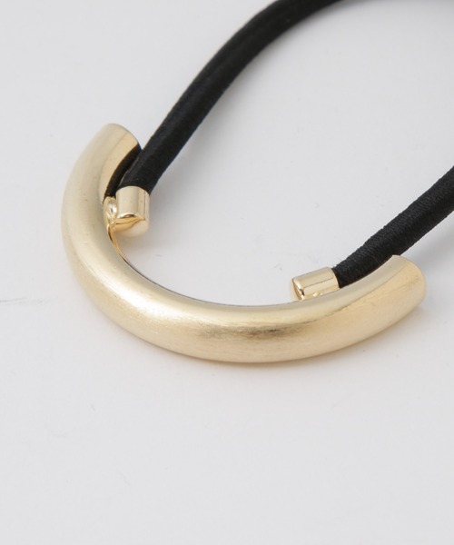 NANO universe（ナノユニバース）の「メタルカーブヘアゴム（ヘアゴム・レディース・シルバー/ゴールド・FREE）」の5枚目の写真