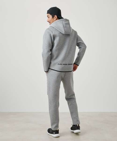 JUN&ROPE'(ジュンアンドロペ)の「ダンボールニットフルジップパーカー/WEB限定・ユニセックス(パーカー・レディース・グレー・S/M/L/XL)」の5枚目の写真