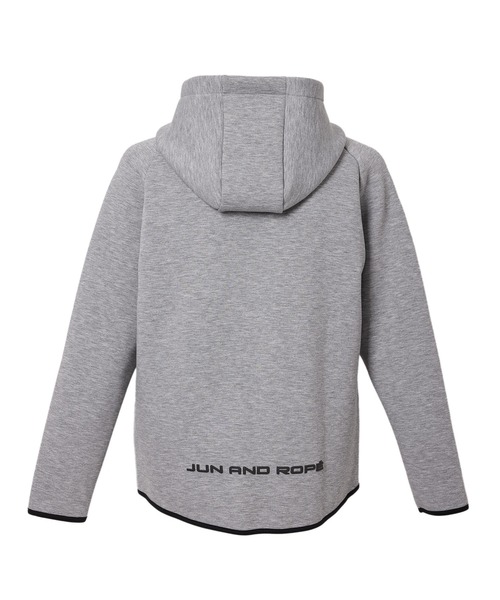 JUN&ROPE'(ジュンアンドロペ)の「ダンボールニットフルジップパーカー/WEB限定・ユニセックス(パーカー・レディース・グレー・S/M/L/XL)」の8枚目の写真