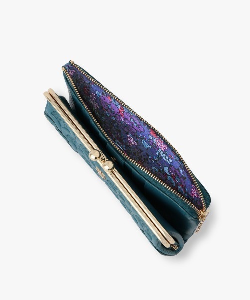 ANNA SUI(アナスイ)の「ピーコック 二つ折り口金長財布(財布・レディース・ブラック/ターコイズブルー/ピンク・FREE)」の13枚目の写真