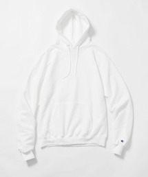 Champion（チャンピオン）の「Champion/チャンピオン HOODED 裏起毛 ビッグシルエット プルオーバー パーカー 袖ワンポイントロゴ フーディー（パーカー）」
