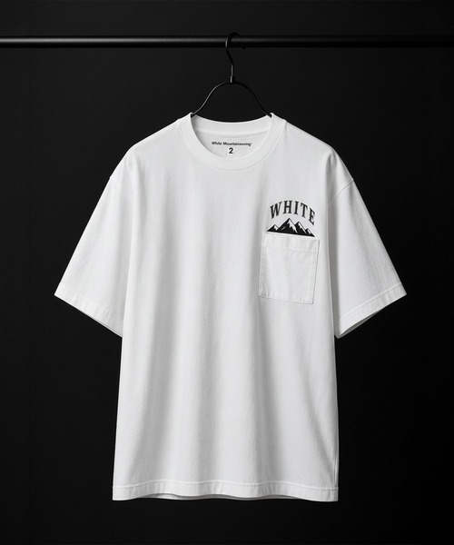 WHITE MOUNTAINEERING(ホワイトマウンテニアリング)の「【White Mountaineering / ホワイトマウンテニアリング】MOUNTAIN POCKET T-SHIR(Tシャツ/カットソー・メンズ・ホワイト/ブラック・0/1/2)」の2枚目の写真