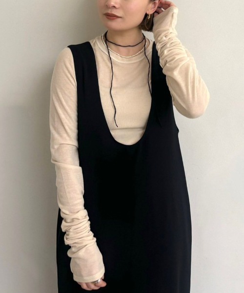anuke（アンヌーク）の「anuke Reversible Long T-shirts リバーシブル