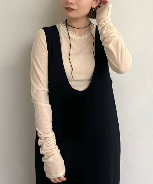 anuke（アンヌーク）の「anuke Reversible Long T-shirts リバーシブル