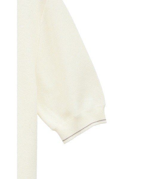 CLANE（クラネ）の「LINE V NECK KNIT TOPS（ニット/セーター・レディース・ブラック/アイボリー/グリーン・1/2）」の6枚目の写真