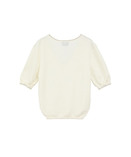 セール】CROPPED V NECK KNIT TOPS（ニット/セーター）｜CLANE