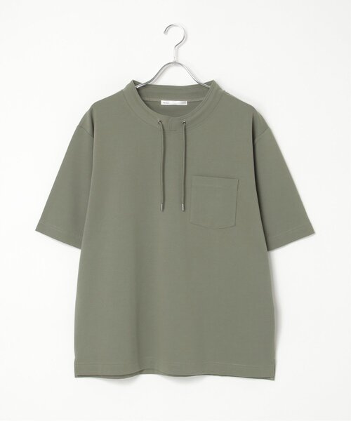 ikka(イッカ)の「【接触冷感】冷感ルーイカラー5分袖ポケT(Tシャツ/カットソー・メンズ・エメラルドブルー/グレー/チャコールグレー/ライム/ピンク・M/L/XL/S)」の16枚目の写真