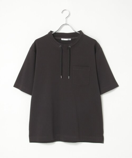 ikka(イッカ)の「【接触冷感】冷感ルーイカラー5分袖ポケT(Tシャツ/カットソー・メンズ・エメラルドブルー/グレー/チャコールグレー/ライム/ピンク・M/L/XL/S)」の14枚目の写真