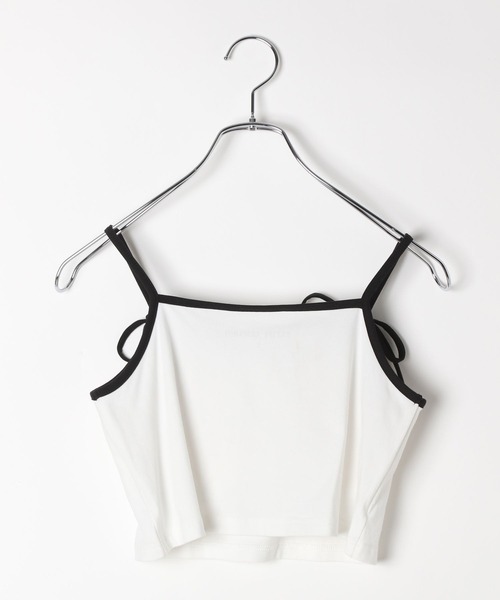 repipi armario(レピピ アルマリオ)の「【girly line】リボンツキシシュウキャミ(キャミソール・キッズ・ホワイト×レッド/ホワイト×ブラック/グレー・SMALL/MEDIUM/LARGE)」の10枚目の写真