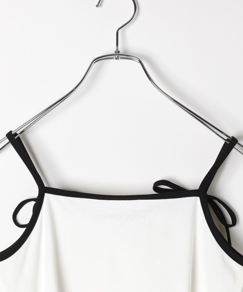 repipi armario(レピピ アルマリオ)の「【girly line】リボンツキシシュウキャミ(キャミソール・キッズ・ホワイト×レッド/ホワイト×ブラック/グレー・SMALL/MEDIUM/LARGE)」の14枚目の写真