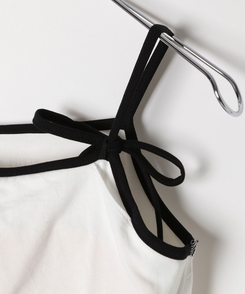 repipi armario(レピピ アルマリオ)の「【girly line】リボンツキシシュウキャミ(キャミソール・キッズ・ホワイト×レッド/ホワイト×ブラック/グレー・SMALL/MEDIUM/LARGE)」の16枚目の写真