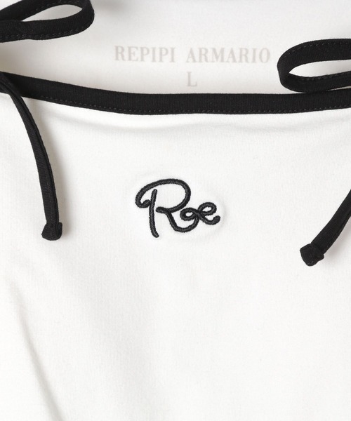 repipi armario(レピピ アルマリオ)の「【girly line】リボンツキシシュウキャミ(キャミソール・キッズ・ホワイト×レッド/ホワイト×ブラック/グレー・SMALL/MEDIUM/LARGE)」の17枚目の写真