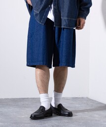GLOSTER | 【GLOSTER/グロスター】8オンスデニム ワイドショートパンツ ハーフパンツ(その他パンツ)