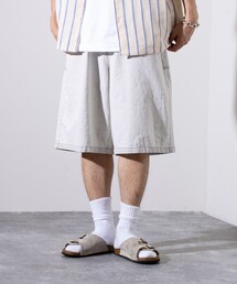 GLOSTER | 【GLOSTER/グロスター】8オンスデニム ワイドショートパンツ ハーフパンツ(その他パンツ)