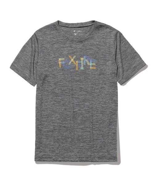 Foxfire(フォックスファイヤー)の「TS EXストレッチロゴT S/S(Tシャツ/カットソー・レディース・グレー/ピンク・S/M/L)」の1枚目の写真