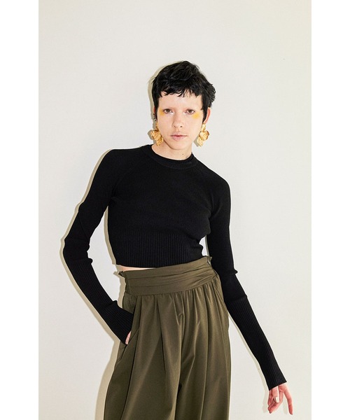 ニット セーター SHORT RIB KT TOP レディース セール】SHORT RIB KT TOP（ニット/セーター）｜OMMO（オーエム