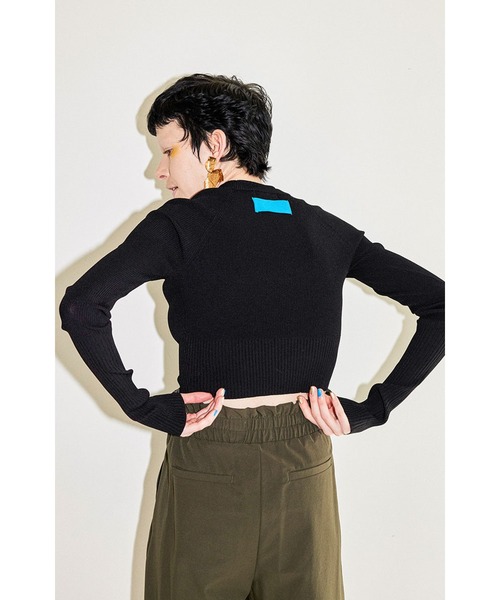 OMMO SHORT RIB KT TOP ショートリブニット　新品　正規品 セール】SHORT RIB KT TOP（ニット/セーター）｜OMMO（オーエム