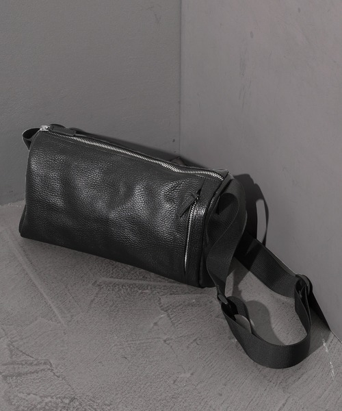 Firsthand(ファーストハンド)の「Firsthand/ファーストハンド ボストンショルダー / レザーショルダーバッグ / 牛革 / 撥水レザー(ボストンバッグ・メンズ・ブラック・ONE SIZE)」の14枚目の写真