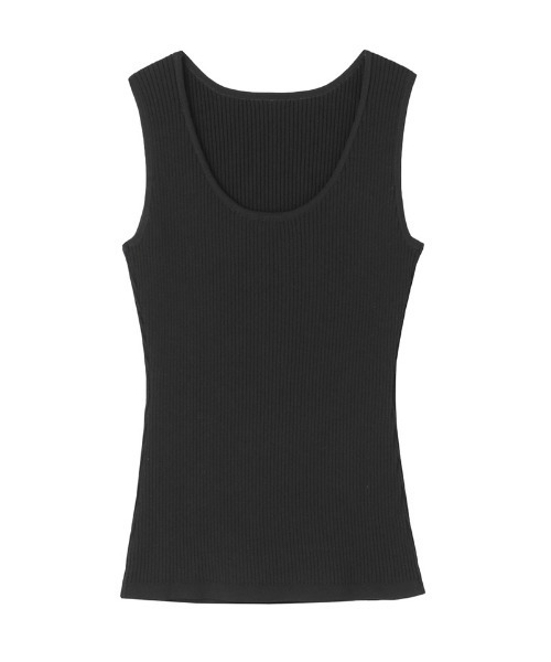 バックオープンニットノースリトップス バックオープンニットノースリトップス（Tシャツ/カットソー