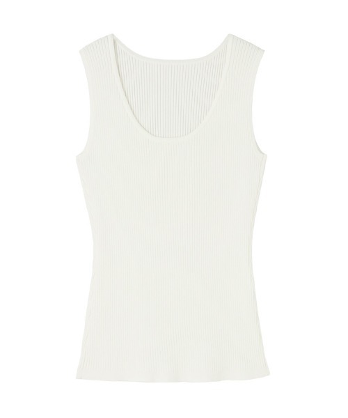 JENNE(ジェンヌ)の「バックオープンニットノースリトップス(Tシャツ/カットソー・レディース・ストライプ/グリーン/ホワイト/ブラック・MEDIUM/LARGE/SMALL)」の14枚目の写真
