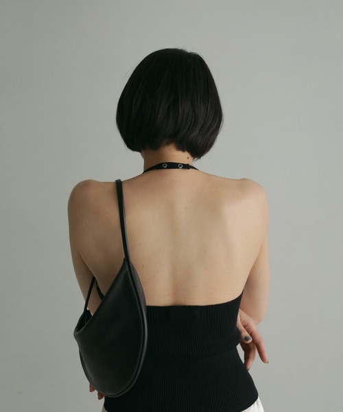 anuke(アンヌーク)の「Halter Rib Knit(ニット/セーター・レディース・ライトグリーン/アイボリー/ブラック・FREE)」の17枚目の写真