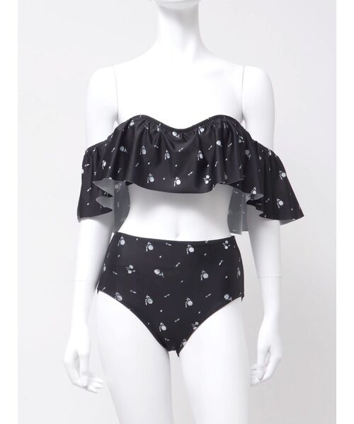 RESEXXY（リゼクシー）の「フリルデザインビキニ（水着・レディース・ホワイト/ブラック・FREE）」の11枚目の写真