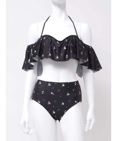RESEXXY（リゼクシー）の「フリルデザインビキニ（水着・レディース・ホワイト/ブラック・FREE）」の15枚目の写真