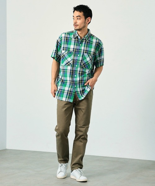 EDWIN(エドウィン)の「EDWIN エドウィン チェックシャツ 半袖(シャツ/ブラウス・メンズ・ブルー/グリーン/レッド・MEDIUM/LARGE/X-LARGE/SMALL)」の12枚目の写真