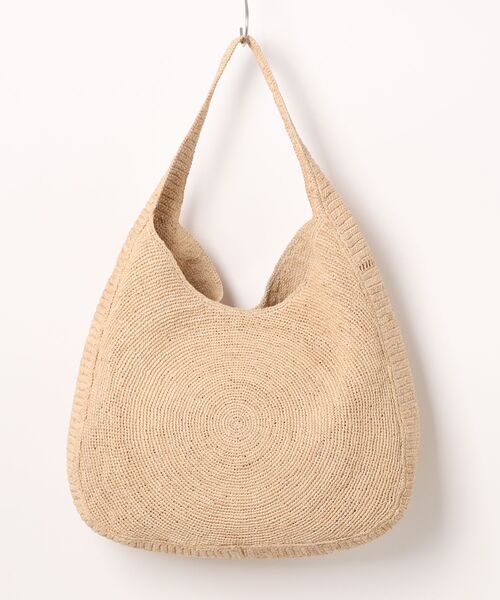 STELLA McCARTNEY（ステラマッカートニー）の「Logo Large Hobo Eco Crochet Raffia / ロゴ ラージ ホーボーエコ クロシェ ラフィア（トートバッグ・レディース・ナチュラル・ONE SIZE）」の2枚目の写真