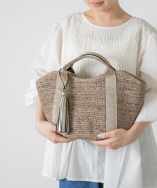 VIOLAd'ORO（ヴィオラドーロ）の「VIOLAd’ORO　SANDRO V-8087（かごバッグ・レディース・ブラック/ゴールド/ゴールド系その他・ONE）」の3枚目の写真