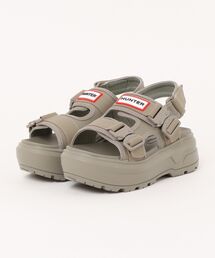 《HUNTER》U CITY REBEL NEO LEATHER BUCKLE SANDAL