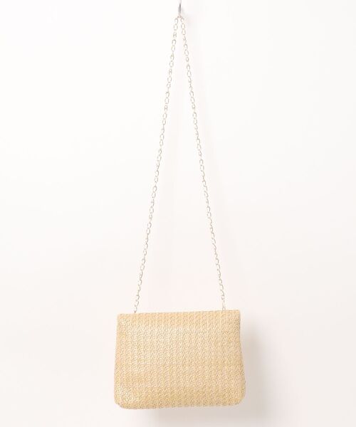 VIBGYOR（ヴィブジョー）の「FReePLACe/かご ミニ チェーンバッグ X12497（ショルダーバッグ・レディース・ホワイト/ベージュ・FREE）」の3枚目の写真