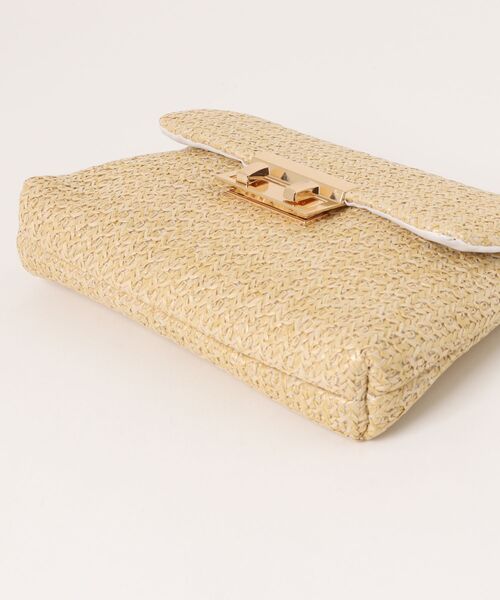 VIBGYOR（ヴィブジョー）の「FReePLACe/かご ミニ チェーンバッグ X12497（ショルダーバッグ・レディース・ホワイト/ベージュ・FREE）」の5枚目の写真