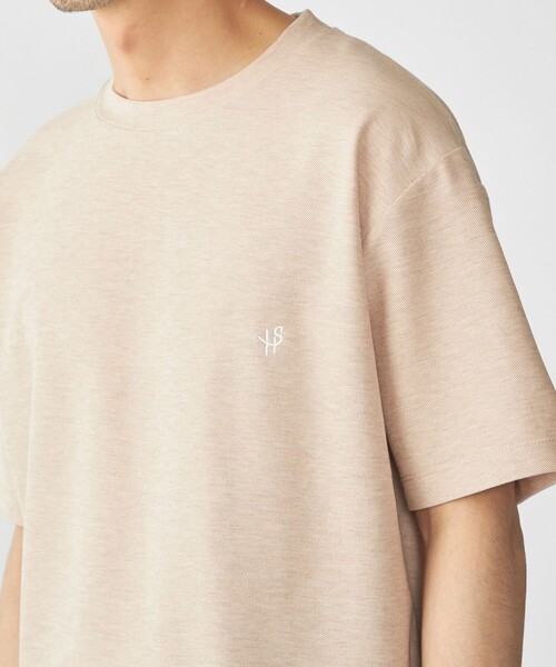 SHIPS(シップス)の「【WEB限定】SHIPS: メランジ カノコ クルーネック Tシャツ (半袖)(Tシャツ/カットソー・メンズ・ベージュ/ネイビー/ホワイト/グレー・SMALL/MEDIUM/LARGE/X-LARGE)」の3枚目の写真