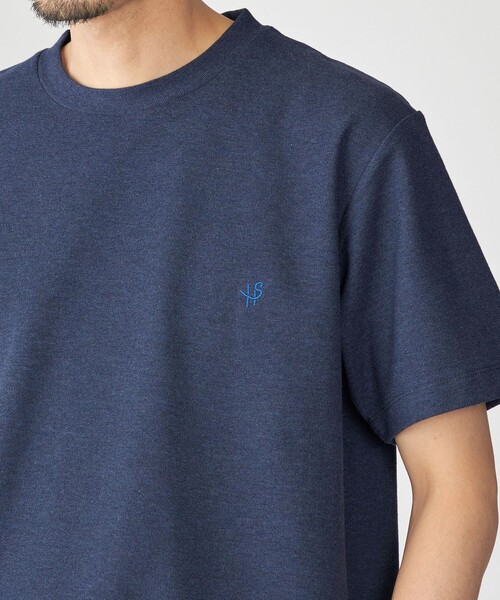 SHIPS(シップス)の「【WEB限定】SHIPS: メランジ カノコ クルーネック Tシャツ (半袖)(Tシャツ/カットソー・メンズ・ベージュ/ネイビー/ホワイト/グレー・SMALL/MEDIUM/LARGE/X-LARGE)」の4枚目の写真