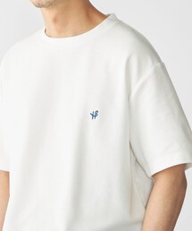【WEB限定】SHIPS: メランジ カノコ クルーネック Tシャツ (半袖)