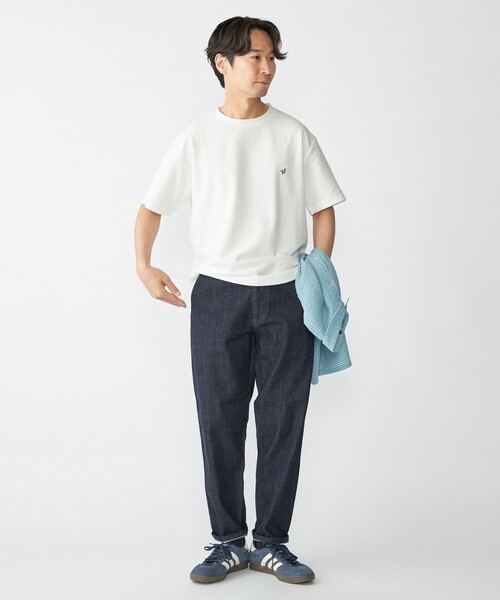 SHIPS(シップス)の「【WEB限定】SHIPS: メランジ カノコ クルーネック Tシャツ (半袖)(Tシャツ/カットソー・メンズ・ベージュ/ネイビー/ホワイト/グレー・SMALL/MEDIUM/LARGE/X-LARGE)」の12枚目の写真