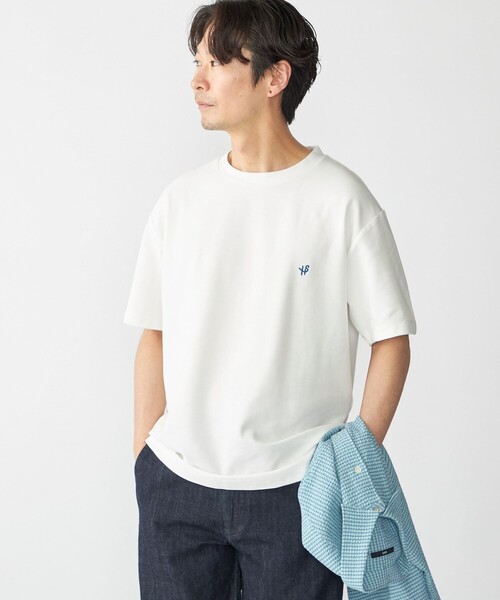 SHIPS(シップス)の「【WEB限定】SHIPS: メランジ カノコ クルーネック Tシャツ (半袖)(Tシャツ/カットソー・メンズ・ベージュ/ネイビー/ホワイト/グレー・SMALL/MEDIUM/LARGE/X-LARGE)」の6枚目の写真