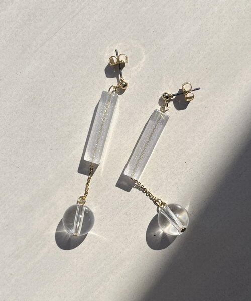 セール】クリア棒ピアス（ピアス（両耳用））｜Chez toi