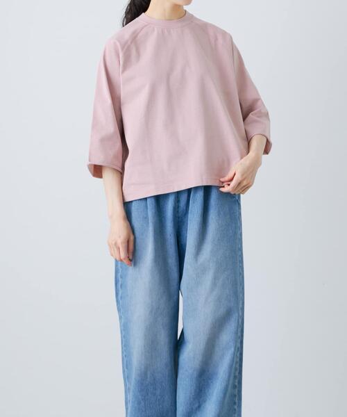 かぐれ（カグレ）の「5分袖ラグランカットソー（Tシャツ/カットソー