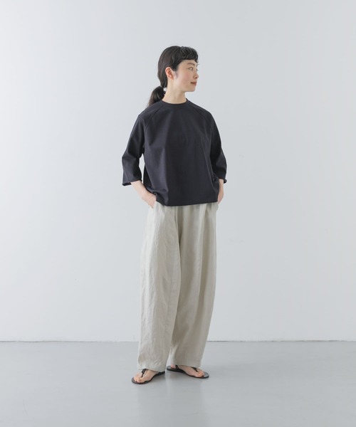 5分袖ラグランカットソー 5分袖ラグランカットソー（Tシャツ/カットソー）｜かぐれ