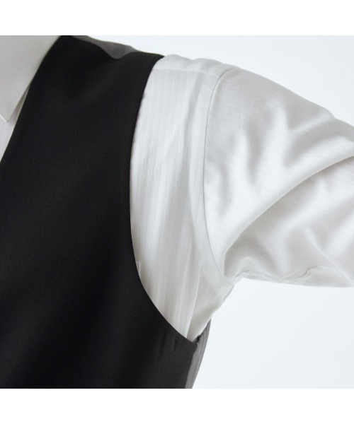 SUIT SELECT(スーツセレクト)の「【結婚式・セレモニー・イベント対応可】【通年】リバーシブルジレ(ベスト)/ブラック&グレー(スーツベスト・メンズ・ブラック×グレー・A5/BB6/BB5/AB6/AB5/A6/Y6/Y5/Y4/A4/AB7)」の12枚目の写真