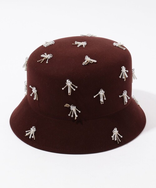 MAISON MICHEL(メゾンミッシェル)の「MAISON MICHEL Mini New Kendall バケットハット(ハット・レディース・ダークブラウン・M/S)」の3枚目の写真