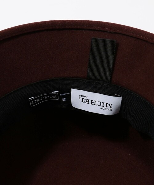 MAISON MICHEL(メゾンミッシェル)の「MAISON MICHEL Mini New Kendall バケットハット(ハット・レディース・ダークブラウン・M/S)」の6枚目の写真