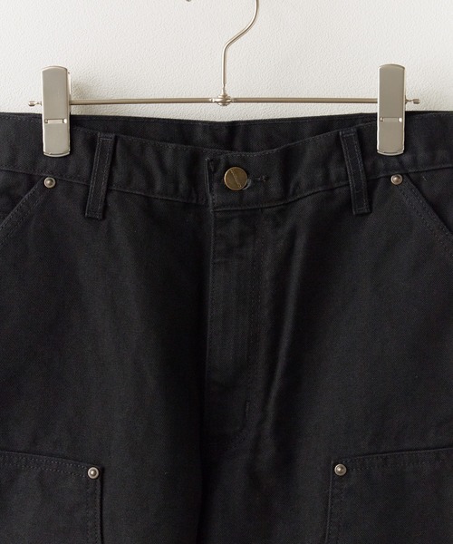 Carhartt ブラック ワークパンツ 34x32 Carhartt Men's Sz 42x34 Black Washed Duck Work Pants B11