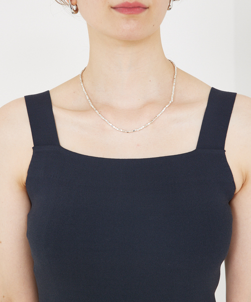 qualite（カリテ）の「【接触冷感】レーヨンストレッチニットノースリーブ/夏服/サマーニット/カセット服/セットアップ対応/ノースリーブトップス（タンクトップ・レディース・ブラウン/その他/チャコールグレー・フリー）」の20枚目の写真