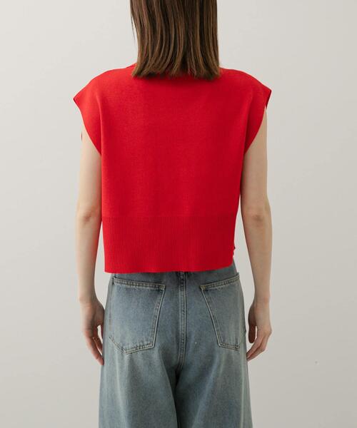 SENSE OF PLACE by URBAN RESEARCH（センスオブプレイスバイアーバンリサーチ）の「エリツキフロントZIPセーター（ニット/セーター・レディース・レッド/グレー/アイボリー/ブラック・ONE）」の14枚目の写真