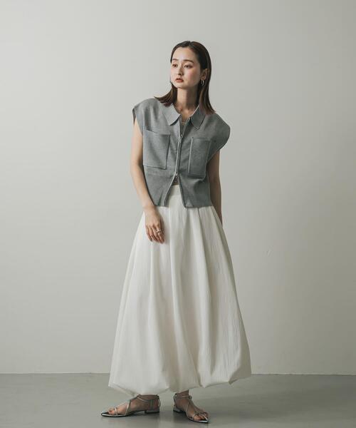 SENSE OF PLACE by URBAN RESEARCH（センスオブプレイスバイアーバンリサーチ）の「エリツキフロントZIPセーター（ニット/セーター・レディース・レッド/グレー/アイボリー/ブラック・ONE）」の19枚目の写真