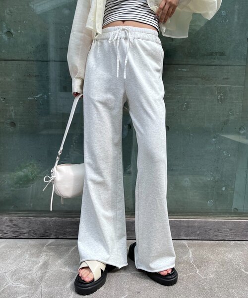 スウェットパンツ ジャージ フレアスウェットパンツ レディース